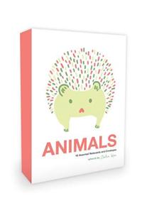 Animals Note Cards Artwork by Julia Kuo