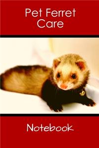 Pet Ferret Care Notebook