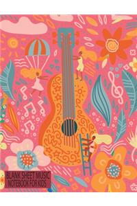Blank Sheet Music Notebook for Kids (Guitar Tabs)