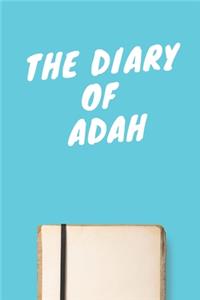 The Diary Of Adah A beautiful personalized