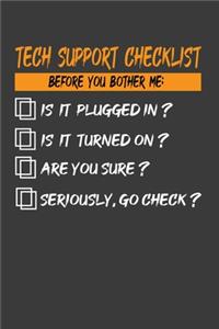 Tech Support Checklist Before You Bother Me
