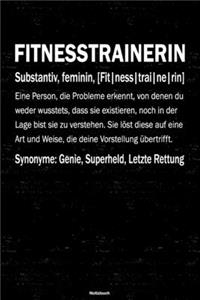 Fitnesstrainerin Notizbuch