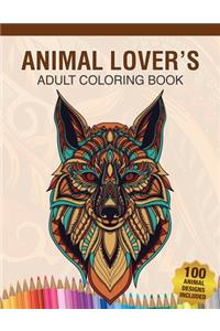 Animal Lover's Adult Coloring Book