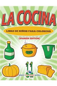 Cocina Libro De Niños Para Colorear (Spanish Edition)