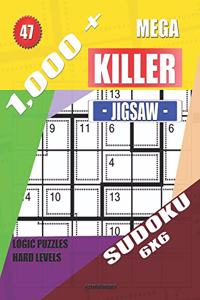 1,000 + Mega jigsaw killer sudoku 6x6