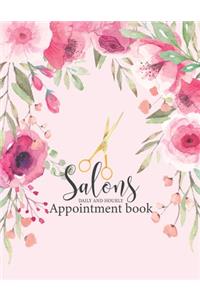 Salons Appointment book daily and hourly