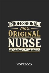 Professional Original Nurse Notebook of Passion and Vocation