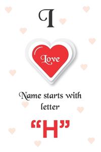 I Love Name Starts with Letter 