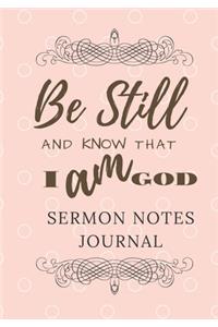 Sermon Notes Journal