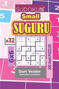 Sudoku Small Suguru - 200 Hard Puzzles 6x6 (Volume 32)