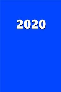 2020 Daily Planner 2020 Blue Color 384 Pages