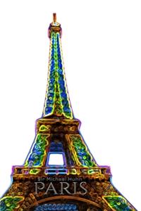 paris Eiifel tower Neon bling creative blank journal