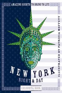 New York Night & Day Colouring Book