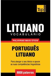 Vocabulário Português-Lituano - 9000 palavras mais úteis