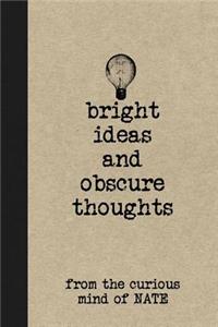 Bright Ideas and Obscure Thoughts from the Curious Mind of Nate