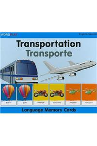 Wordplay Language Memory Cards-Transportation (English-Spanish)
