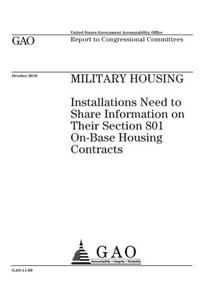 Military housing~