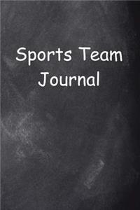 Sports Team Journal Chalkboard Design