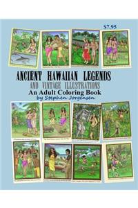 Ancient Hawaiian Legends and Vintage Illustrations: an Adult Coloring Book