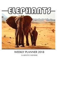 Elephants Weekly Planner 2018