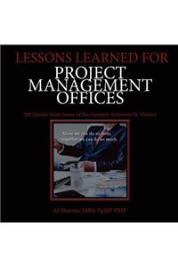 Lessons Learned for Project Management Offices