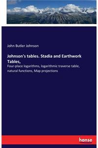 Johnson's tables. Stadia and Earthwork Tables,