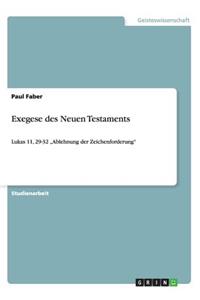 Exegese des Neuen Testaments