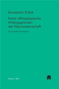 Kants Metaphysische Anfangsgründe der Naturwissenschaft