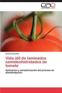 Vida útil de laminados semideshidratados de tomate