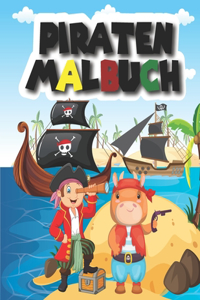 Piraten Tier Malbuch