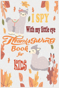 I Spy with my little eyes Thanksgiving Book for Kids