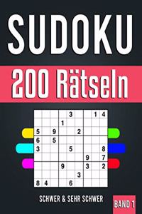 200 Sudoku Schwer & Sehr Schwer