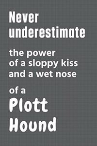Never underestimate the power of a sloppy kiss and a wet nose of a Plott Hound