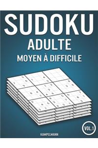 Sudoku adulte moyen à difficile