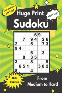Huge Print Sudoku from Medium to Hard