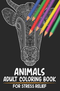 Animals Adult Coloring Books For Stress Relief