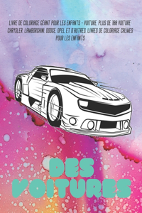 Livre de coloriage géant pour les enfants - Voiture. Plus de 100 Voiture