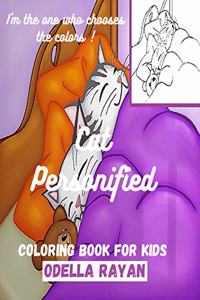 Cat Personified COLORING BOOK FOR KIDS