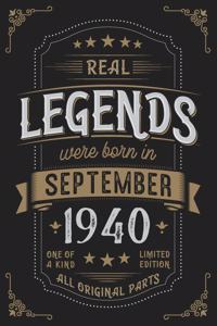 Real Legends were born in September 1940