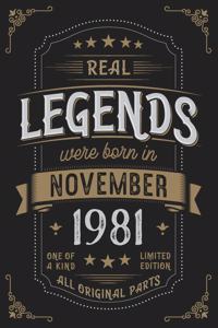 Real Legends were born in November 1981