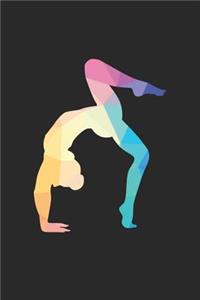 Low Poly Gymnastics Notebook - Gymnastics Training Journal - Gift for Gymnast - Gymnastics Diary