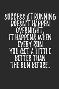 Success at Running Doesn't Happen Overnight