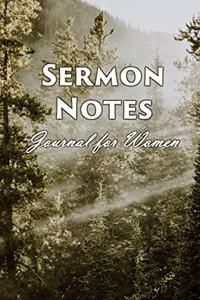 Sermon Notes Journal for Women