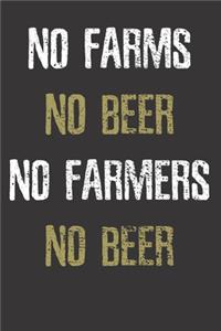 Farming Beer Drinking Notebook Journal