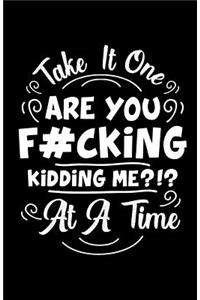 Take It One Are You F#cking Kidding Me?!? at a Time