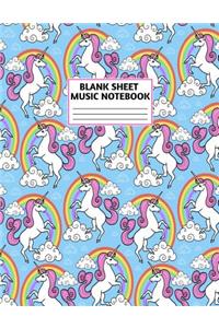 Blank Sheet Music Notebook