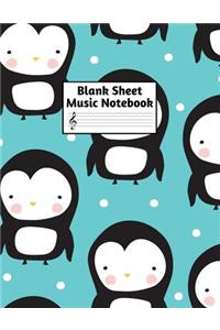 Blank Sheet Music Notebook