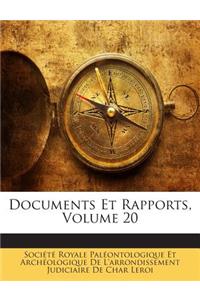 Documents Et Rapports, Volume 20
