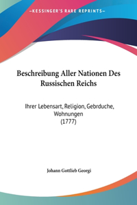 Beschreibung Aller Nationen Des Russischen Reichs