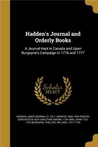 Hadden's Journal and Orderly Books